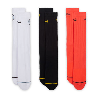 NIKE TOTAL 90 EVERYDAY CUSHIONED CREW SOCKS (3 PAIRS)