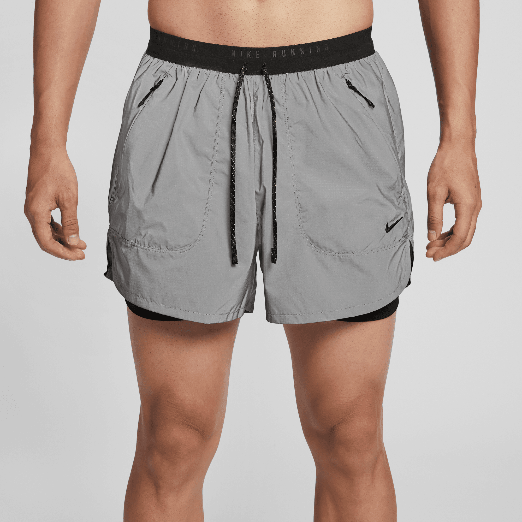 NIKE MEN'S 4" 2-IN-1 REFLECTIVE RUNNING SHORTS