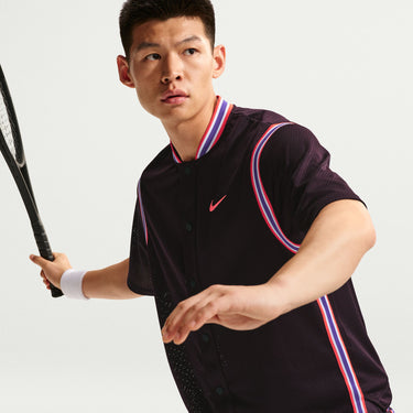 NIKECOURT SLAM MEN'S DRI-FIT BUTTON-UP TENNIS TOP