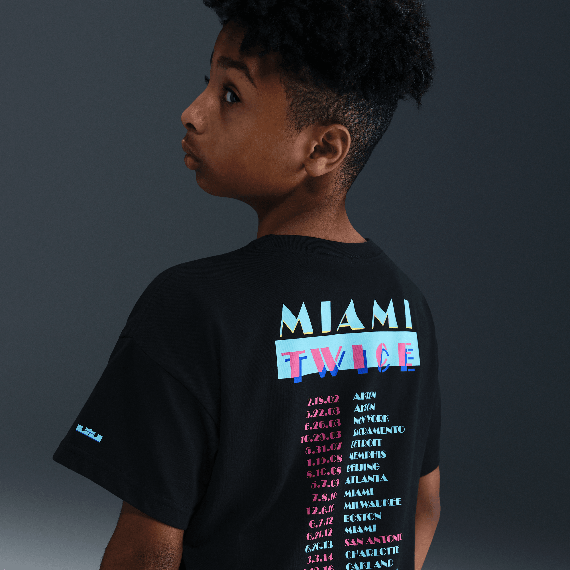 LEBRON "MIAMI TWICE" BIG KIDS' MAX90 T-SHIRT