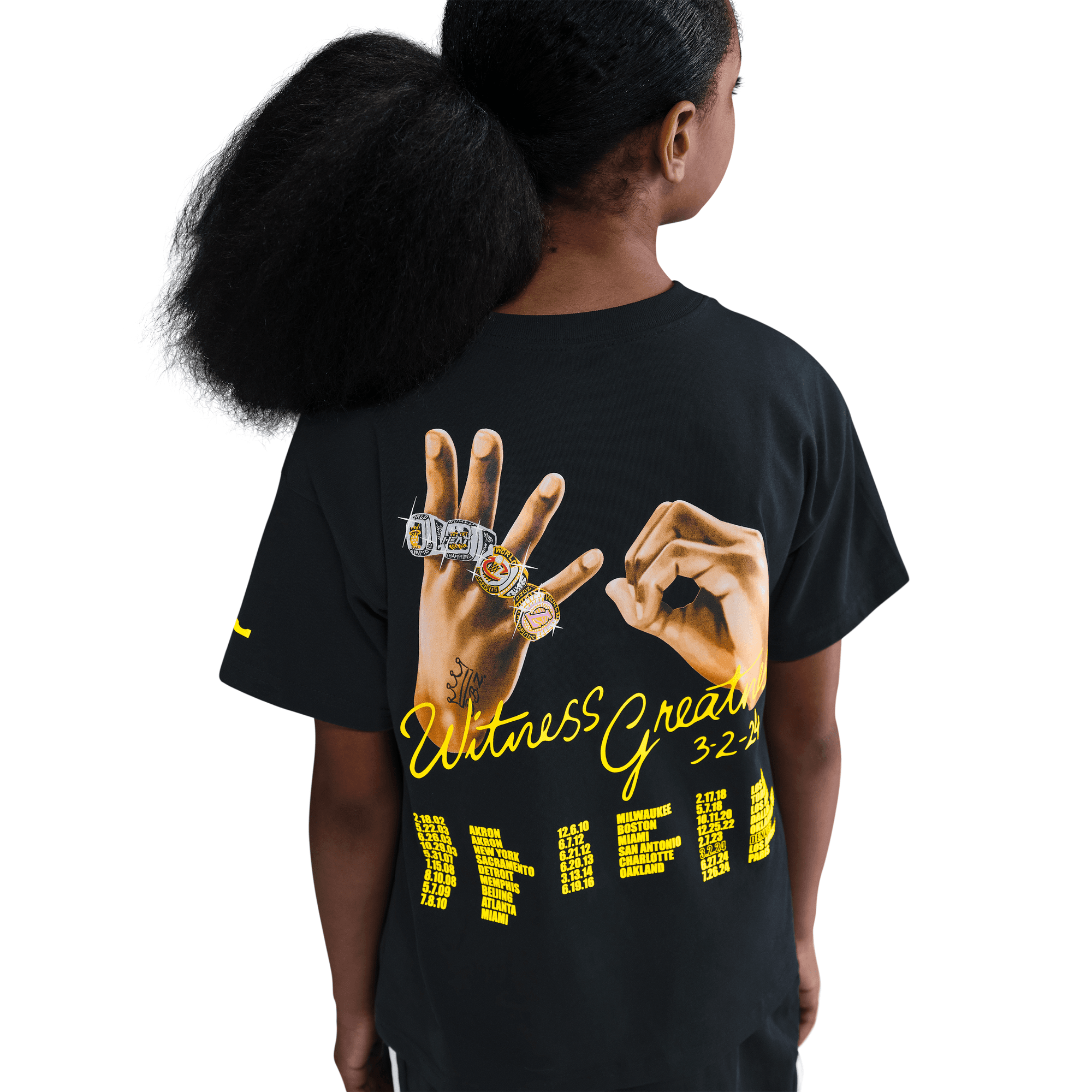LEBRON "UNCHARTED" BIG KIDS' MAX90 BASKETBALL T-SHIRT