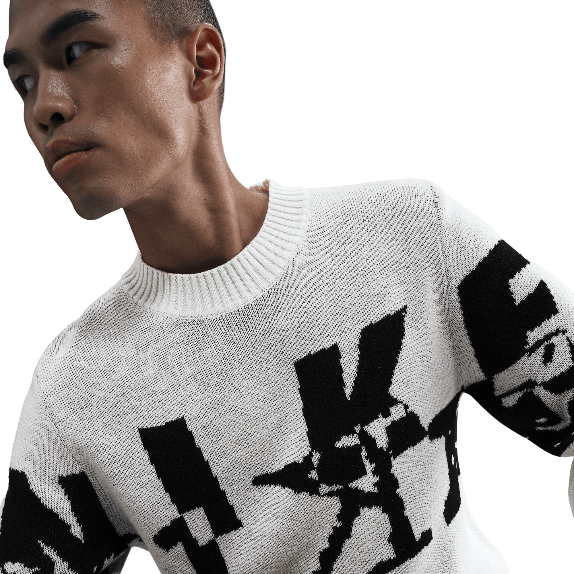 NIKE SPORTSWEAR MEN'S KNIT CREW-NECK SWEATER