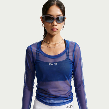 NIKE SPORTSWEAR WOMEN'S SLIM LONG-SLEEVE SHEER TOP