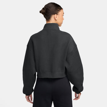 NIKE STUDIO FLEECE MEDIUM WEIGHT WOMEN'S OVERSIZED 1/4-ZIP CROPPED TOP