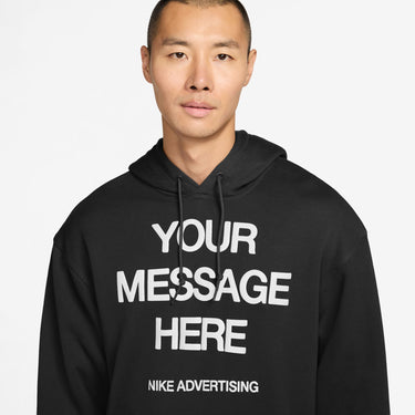 NIKE "YOUR MESSAGE HERE" MEN'S FLEECE PULLOVER HOODIE