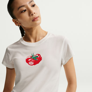 AS WOMEN'S NIKE SPORTSWEAR CHILLKNIT MODCROP TOMATO