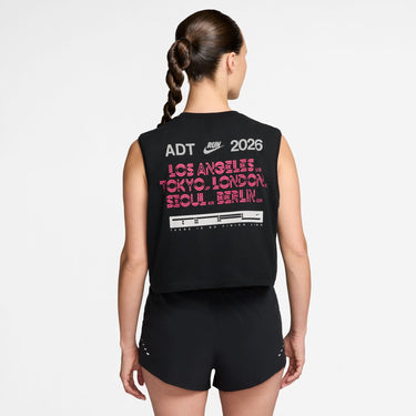 NIKE AFTER DARK TOUR WOMEN'S DRI-FIT SLEEVELESS RUNNING T-SHIRT