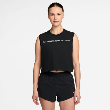 NIKE AFTER DARK TOUR WOMEN'S DRI-FIT SLEEVELESS RUNNING T-SHIRT