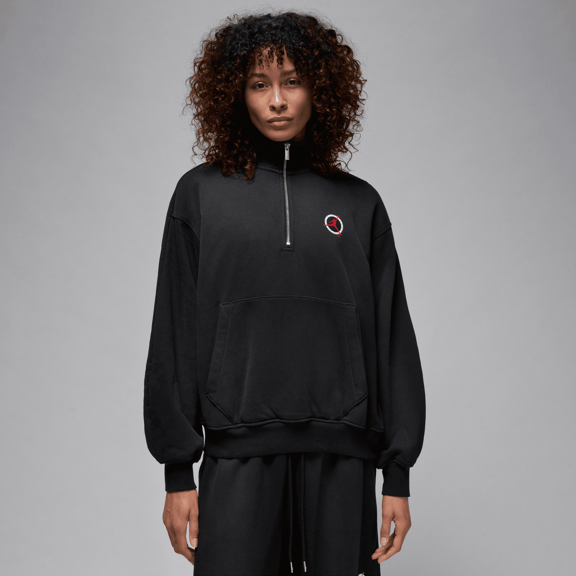 JORDAN FLIGHT CLUB WOMEN'S FLEECE QUARTER-ZIP PULLOVER