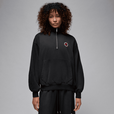 JORDAN FLIGHT CLUB WOMEN'S FLEECE QUARTER-ZIP PULLOVER