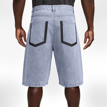 NIKE "YOUR MESSAGE HERE" MEN'S INDIGO DENIM SHORTS