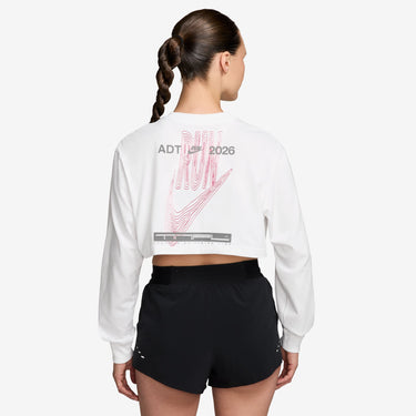NIKE AFTER DARK TOUR WOMEN'S DRI-FIT SUPER CROPPED RUNNING T-SHIRT