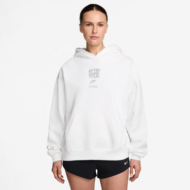 NIKE STUDIO FLEECE MEDIUM WEIGHT "AFTER DARK TOUR" WOMEN'S OVERSIZED PULLOVER HOODIE