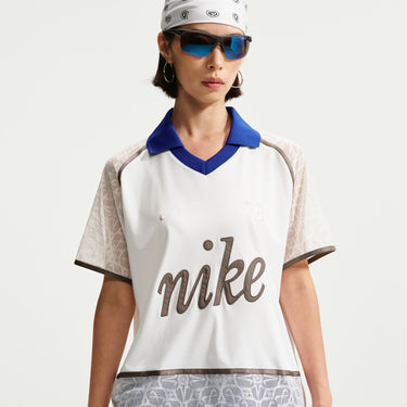 NIKE SPORTSWEAR WOMEN'S LACE POLO JERSEY TOP