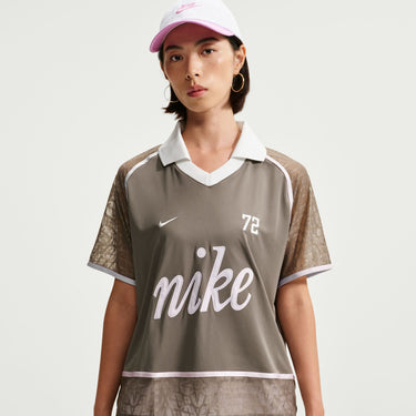 NIKE SPORTSWEAR WOMEN'S LACE POLO JERSEY TOP