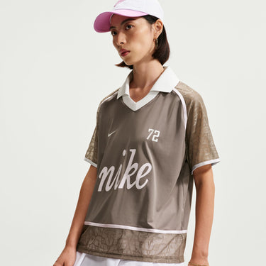 NIKE SPORTSWEAR WOMEN'S LACE POLO JERSEY TOP