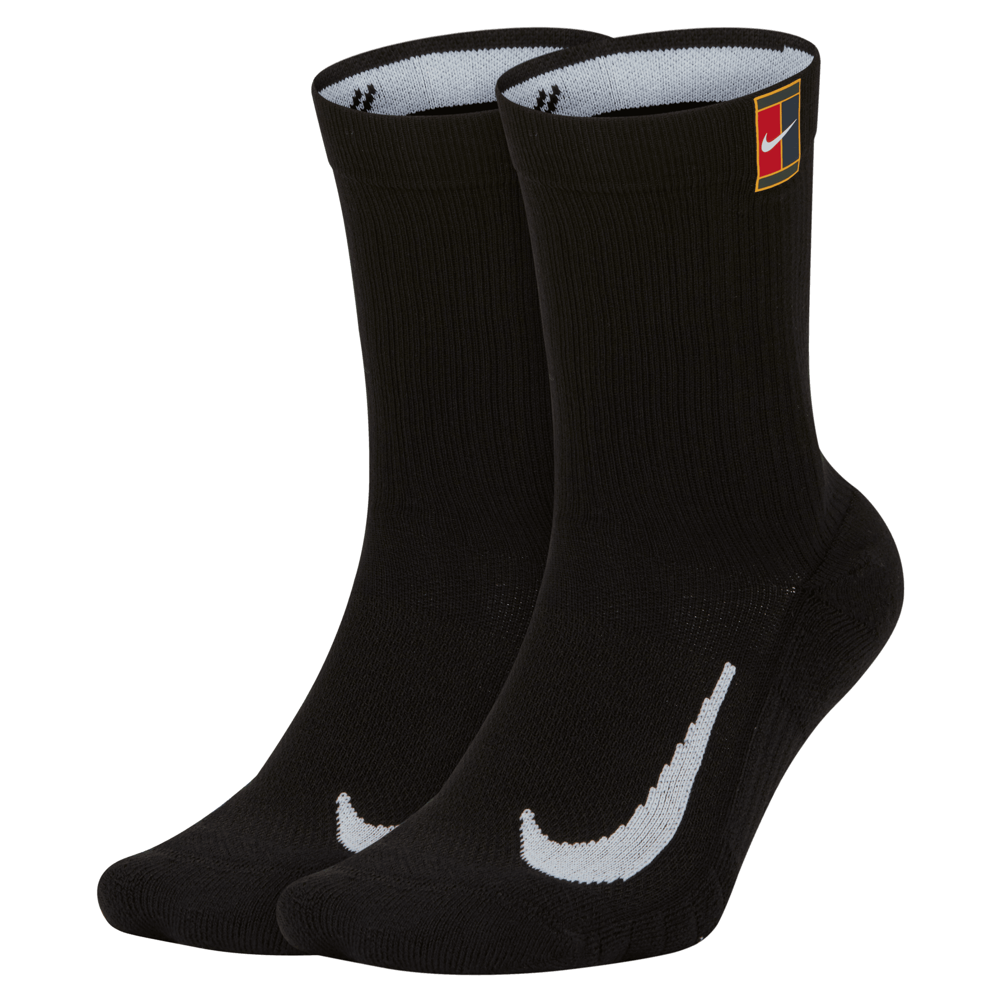 NIKECOURT MULTIPLIER CUSHIONED TENNIS CREW SOCKS (2 PAIRS )