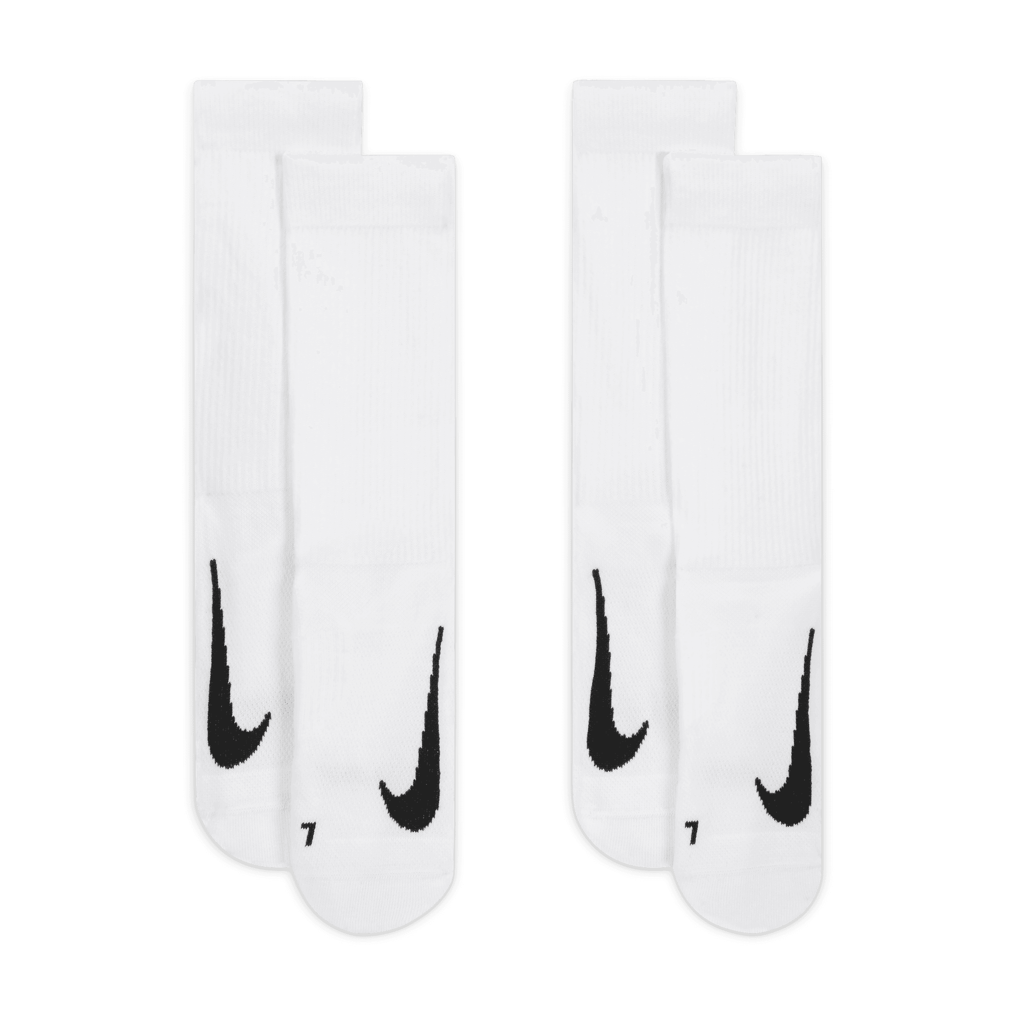 NIKECOURT MULTIPLIER CUSHIONED TENNIS CREW SOCKS (2 PAIRS)