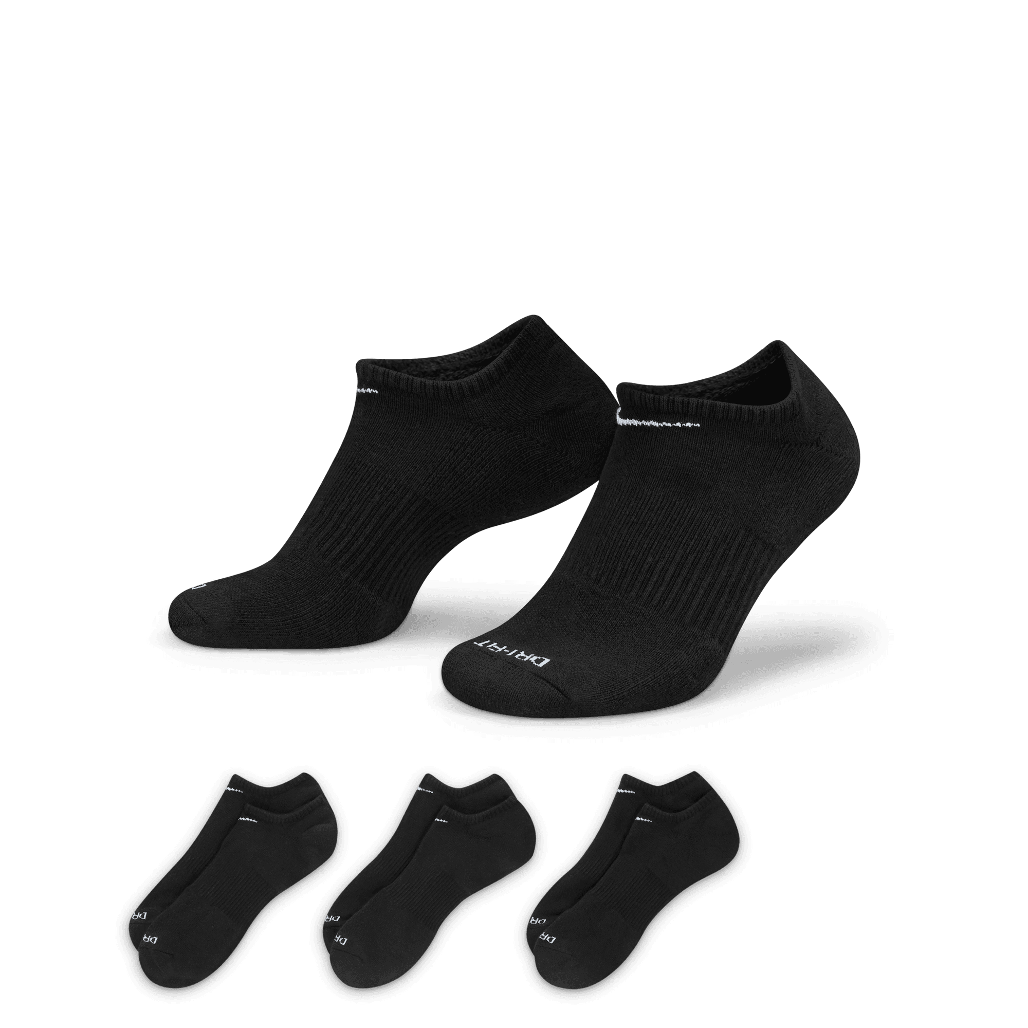 NIKE EVERYDAY PLUS CUSHION TRAINING NO-SHOW SOCKS (3 PAIRS)