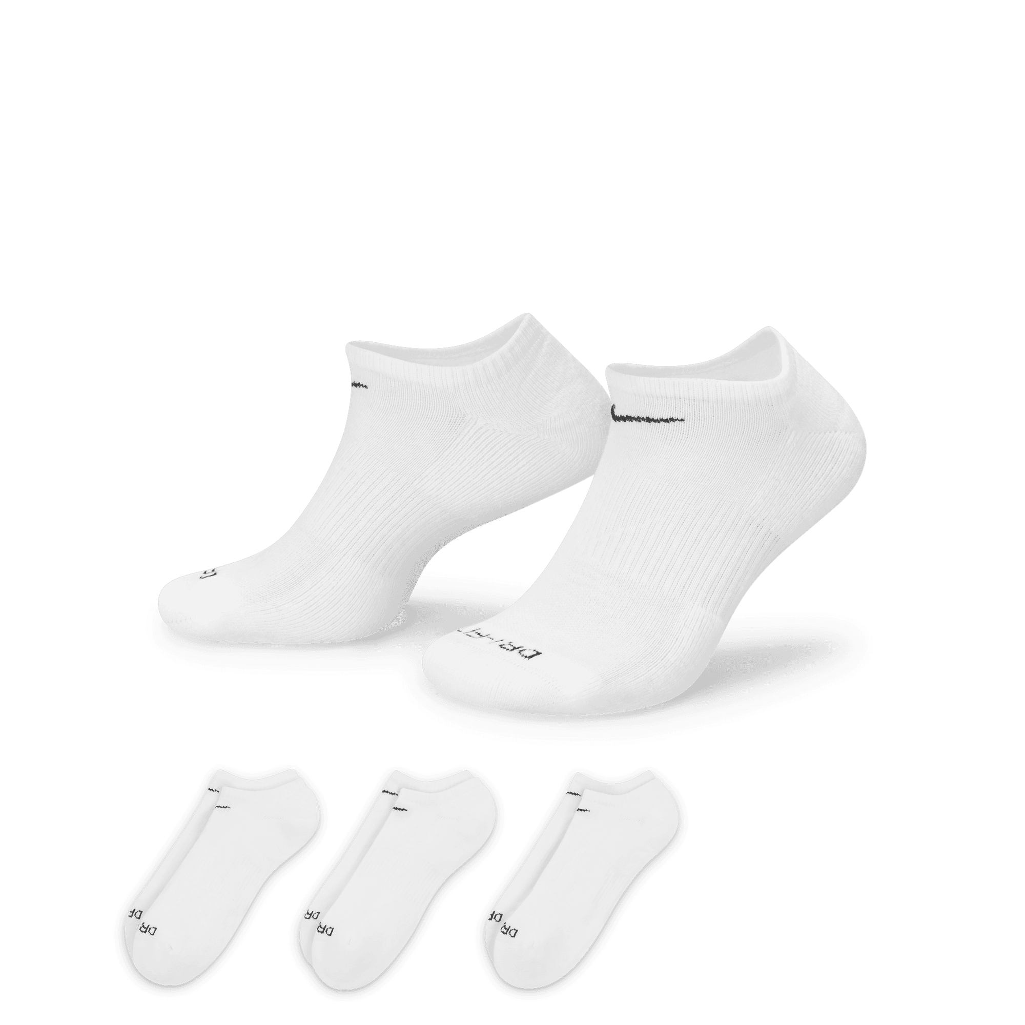 NIKE EVERYDAY PLUS CUSHION TRAINING NO-SHOW SOCKS (3 PAIRS)