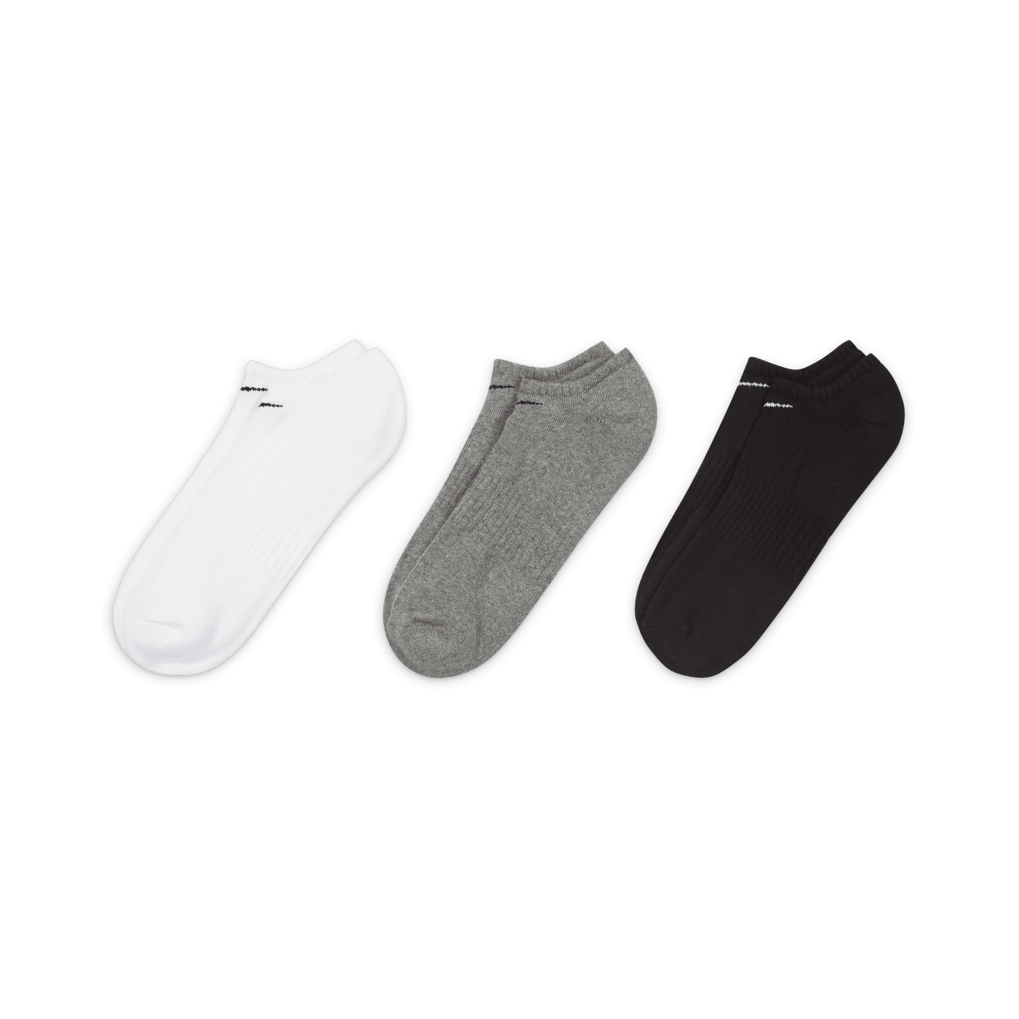 NIKE EVERYDAY CUSHIONED TRAINING NO-SHOW SOCKS (3 PAIRS)