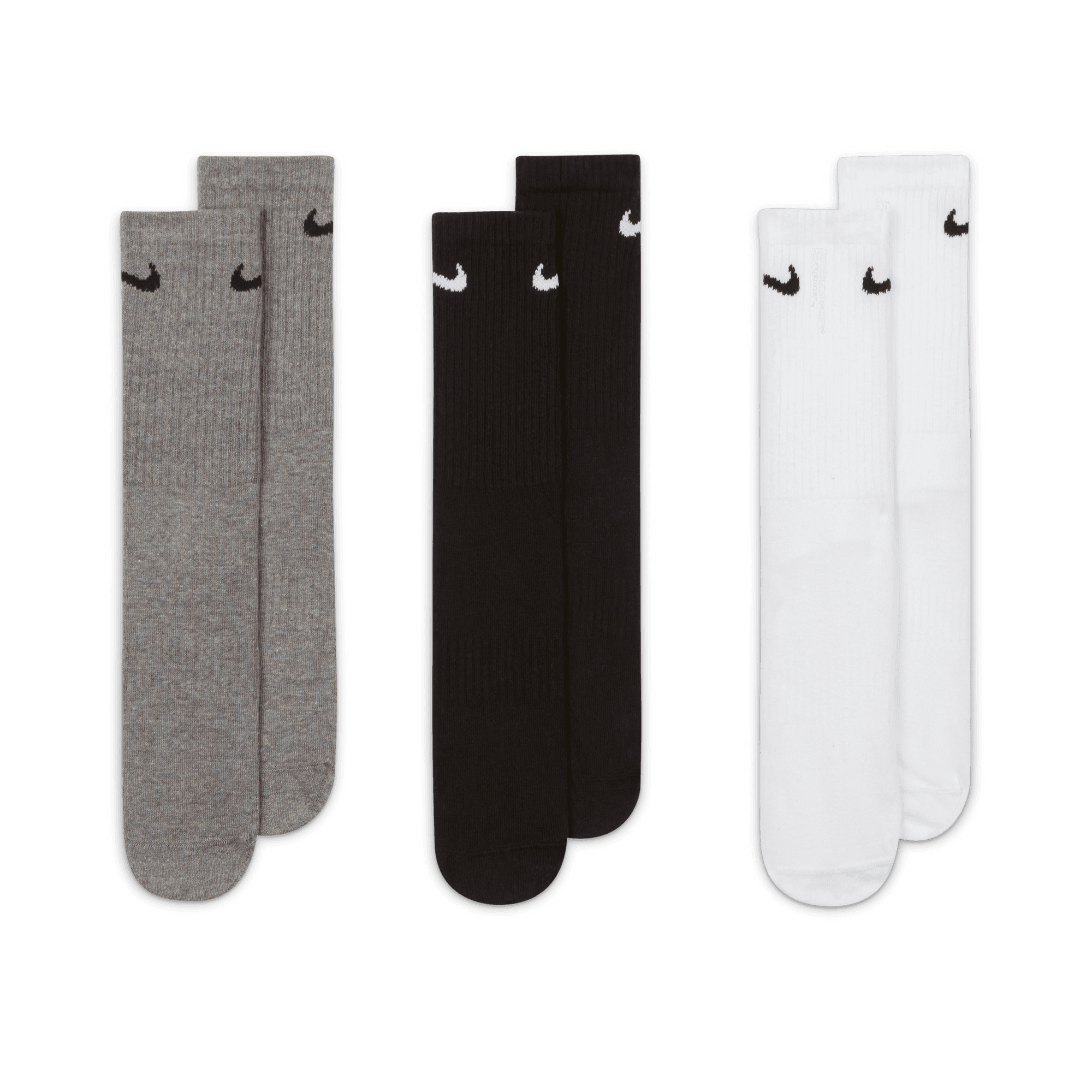 NIKE EVERYDAY LIGHTWEIGHT TRAINING CREW SOCKS (3 PAIRS)