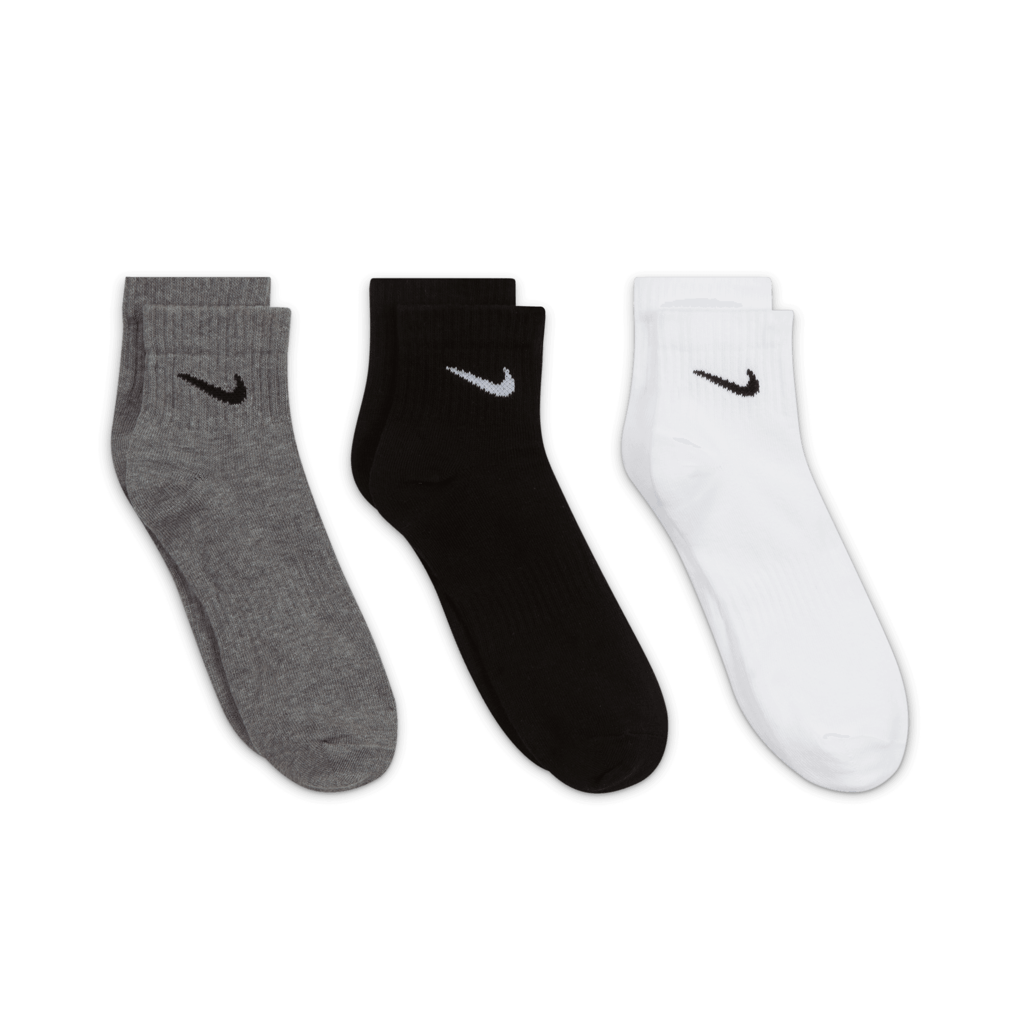 NIKE EVERYDAY LIGHTWEIGHT TRAINING ANKLE SOCKS (3 PAIRS)