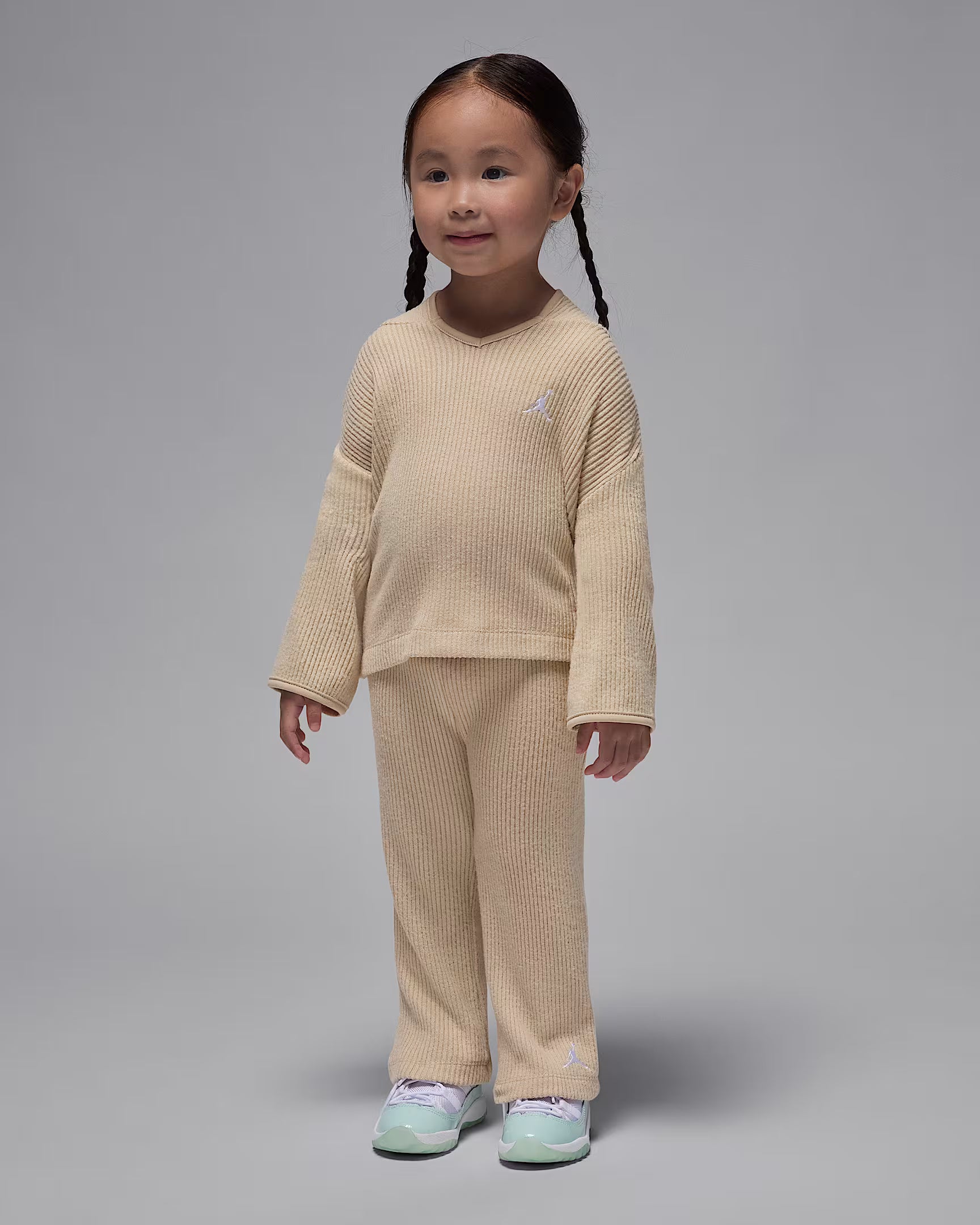 TODDLER HEIR TO THE CROWN 2-PC RIBBED PULLOVER SET