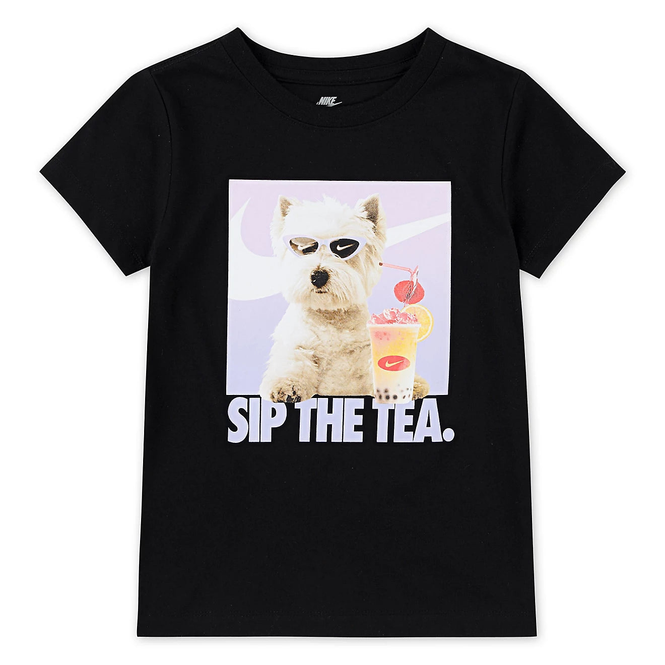 NYA NIKE GIRLS' SIP PHOTO GRAPHIC TEE