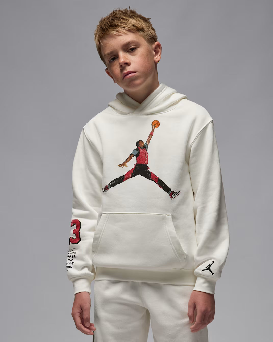 JDK JORDAN SKETCH BIG KIDS' PULLOVER HOODIE