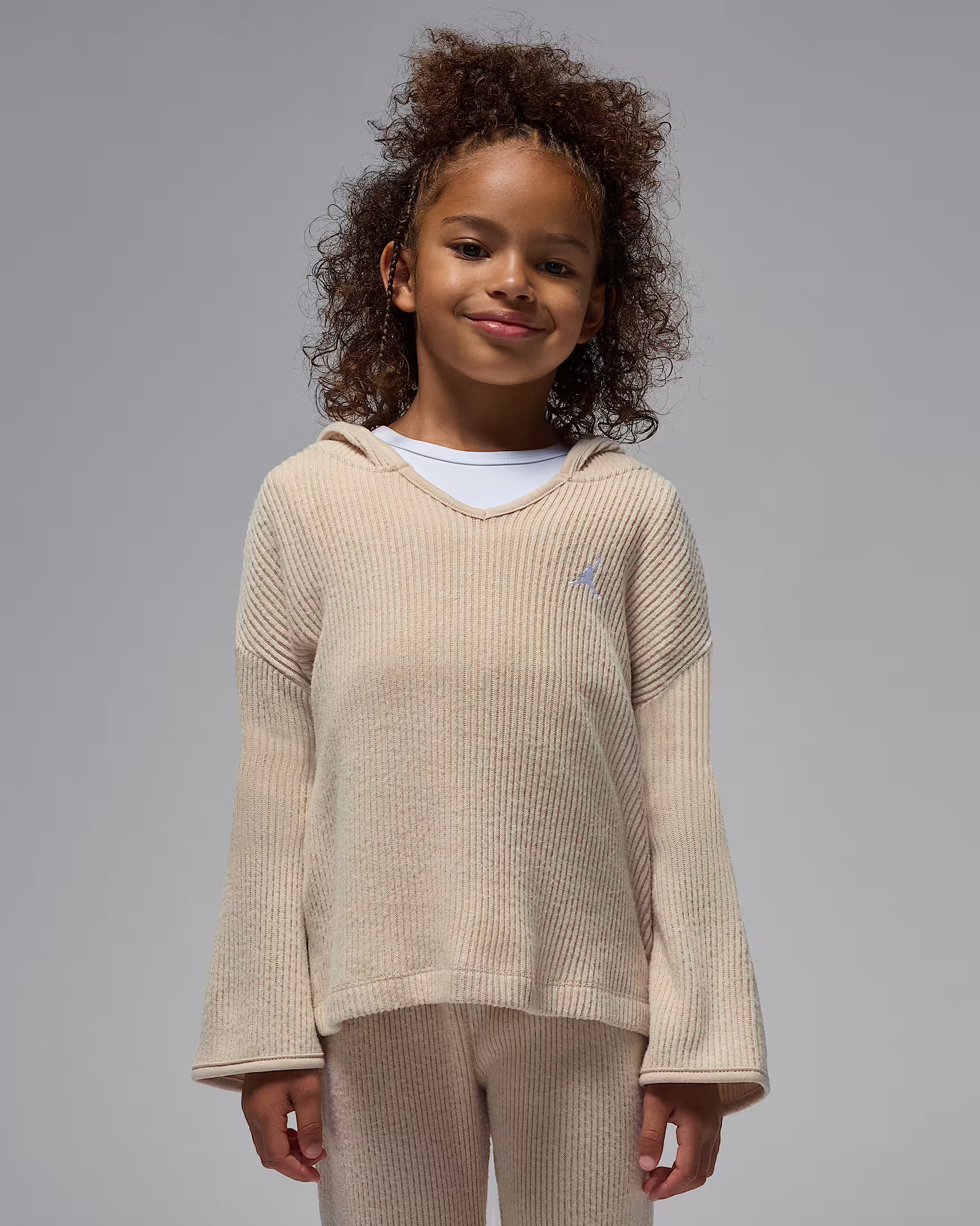 JORDAN LITTLE KIDS' HEIR TO THE CROWN 2-PIECE RIBBED PULL-OVER SET