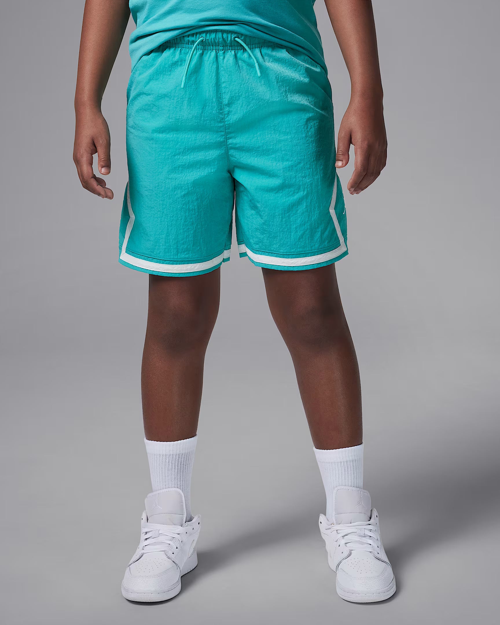 JORDAN BIG KIDS' POOLSIDE WOVEN DIAMOND SHORTS
