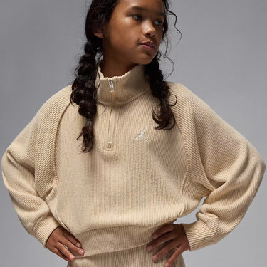 JORDAN BIG KID'S QUARTER-ZIP LONG-SLEEVE TOP