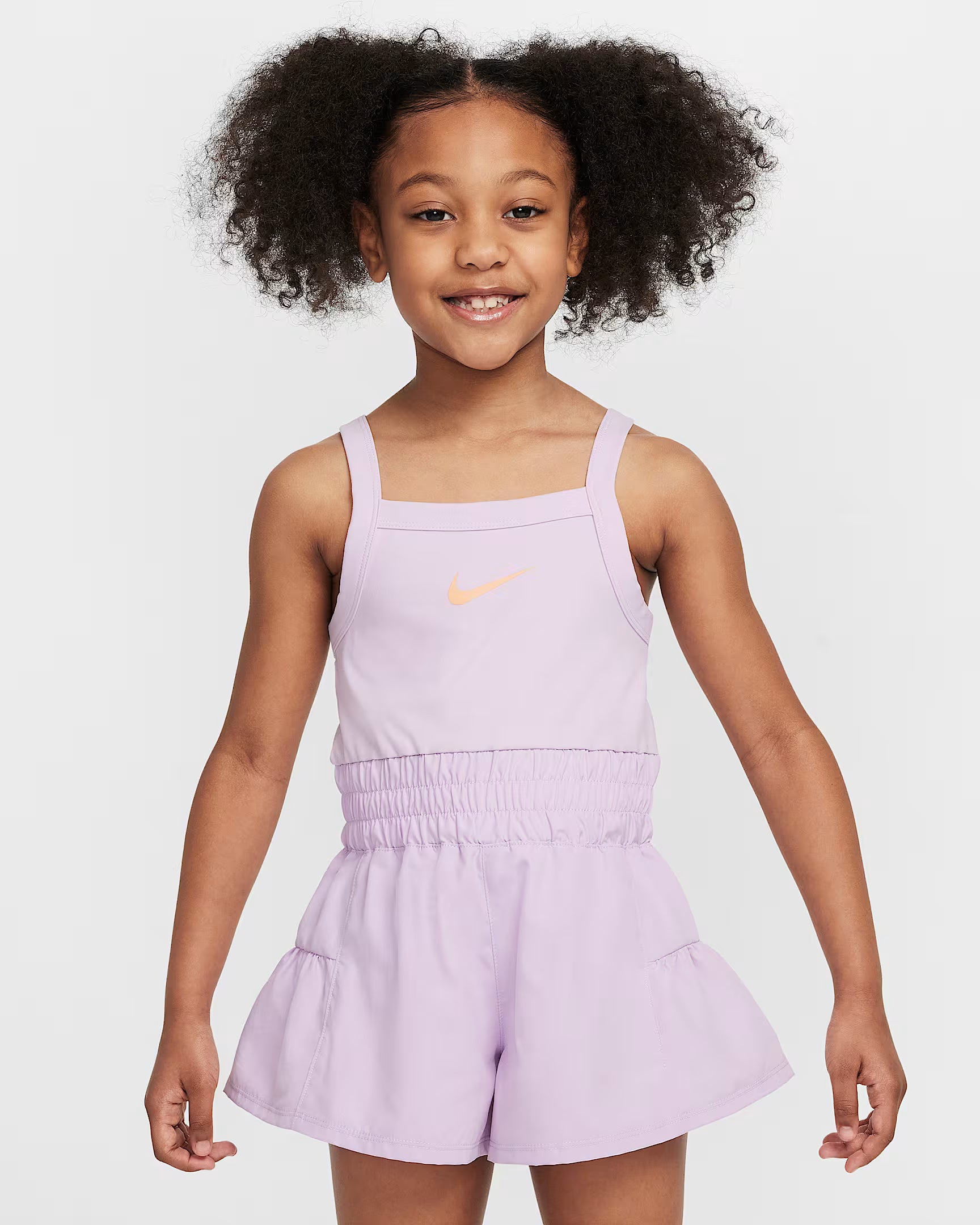NIKE DRI-FIT SUNNY SWOOSH LITTLE KIDS' RUNSIE ROMPER