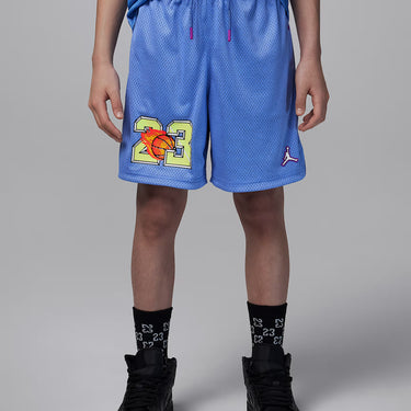 JORDAN CUSTOMIZED AIR BIG KIDS' FLAME SHORTS