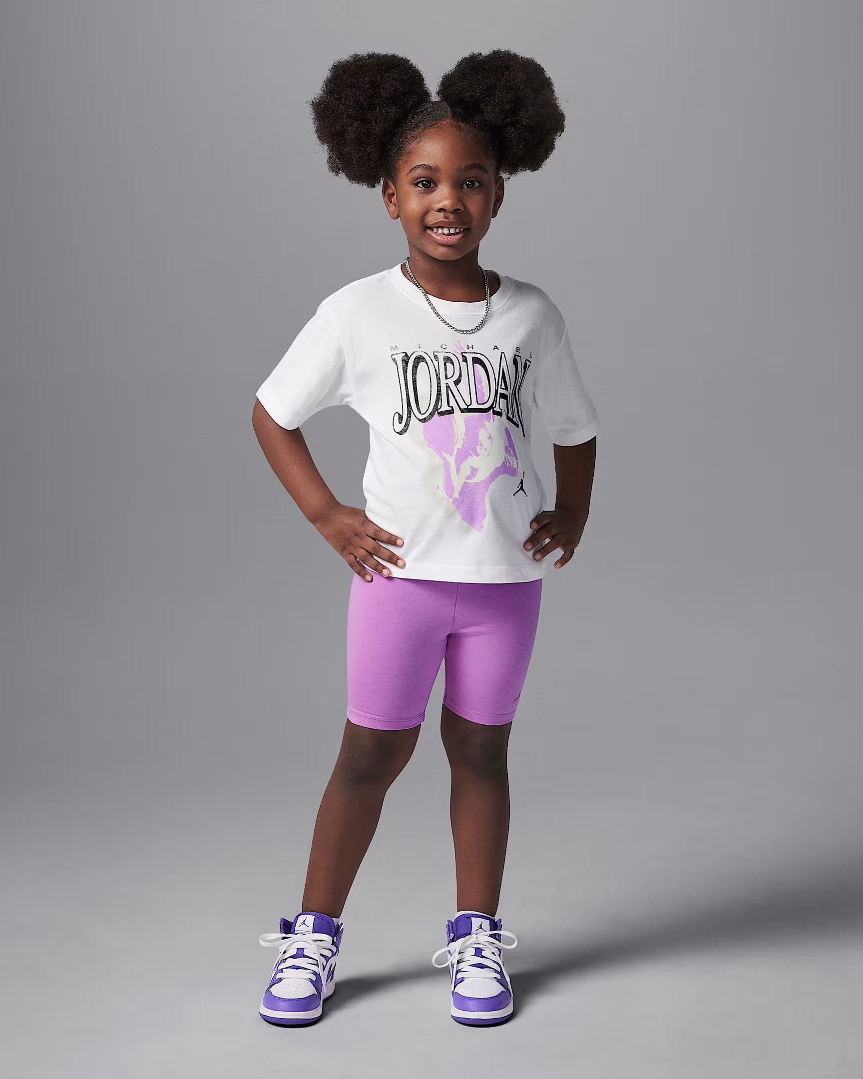 JORDAN LITTLE KIDS' RETRO 1984 2-PIECE BIKE SHORTS SET