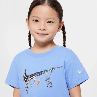 NIKE YOUNG ATHLETE NKG SS TEE SHINE (K/W) BLU