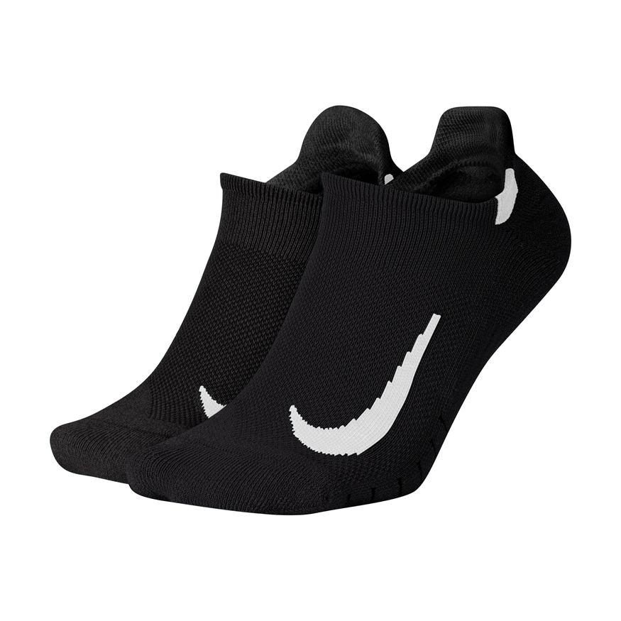 NIKE MULTIPLIER RUNNING NO-SHOW SOCKS (2 PAIRS)