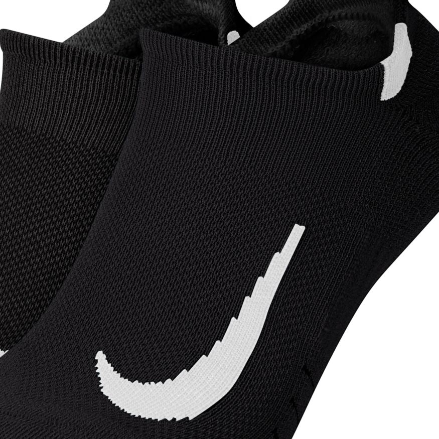 NIKE MULTIPLIER RUNNING NO-SHOW SOCKS (2 PAIRS)