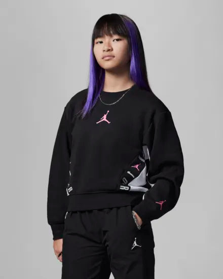 JORDAN KIDS HOLIDAY SHINE GLITTER CREW