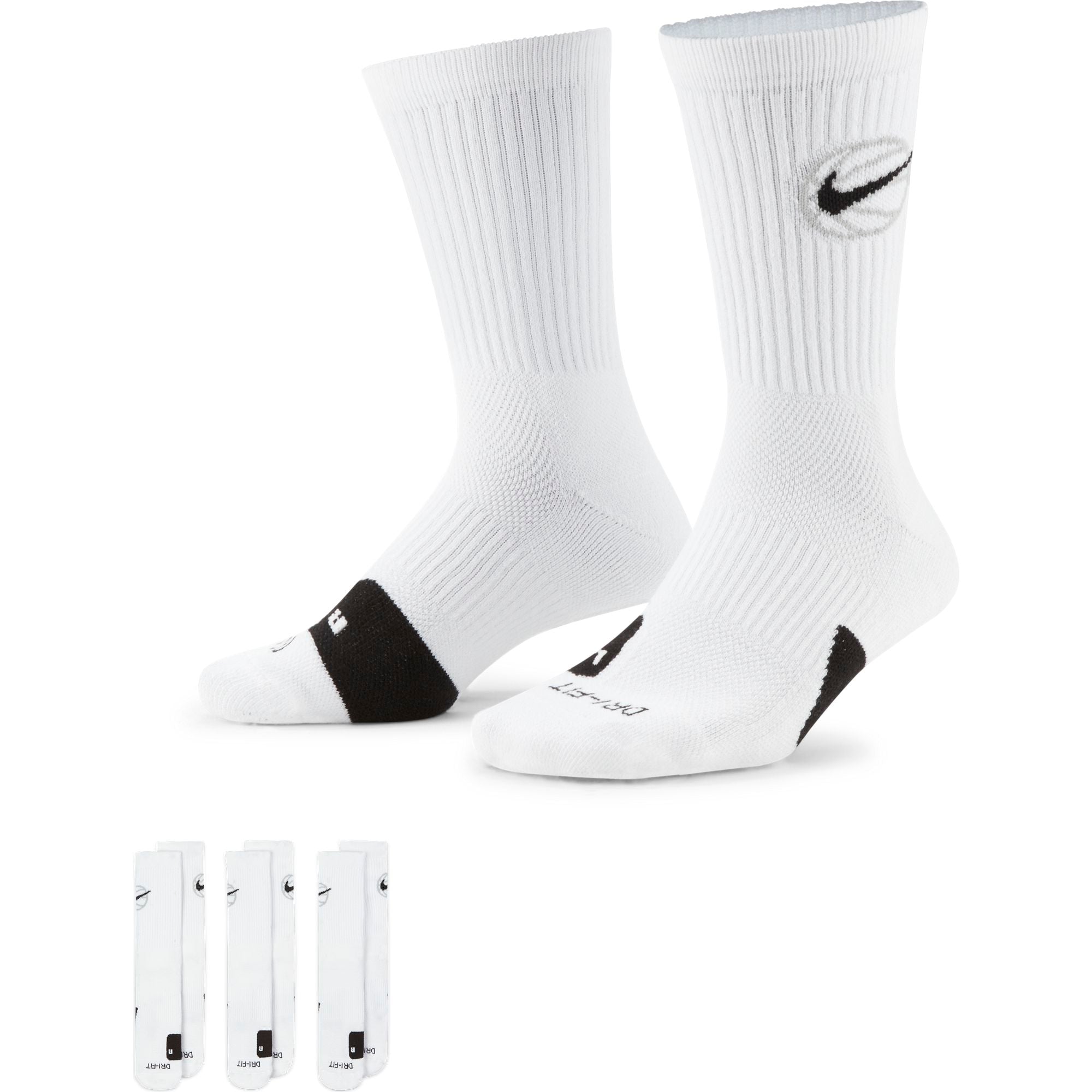 NIKE EVERYDAY CREW BASKETBALL SOCKS (3 PAIR) 3