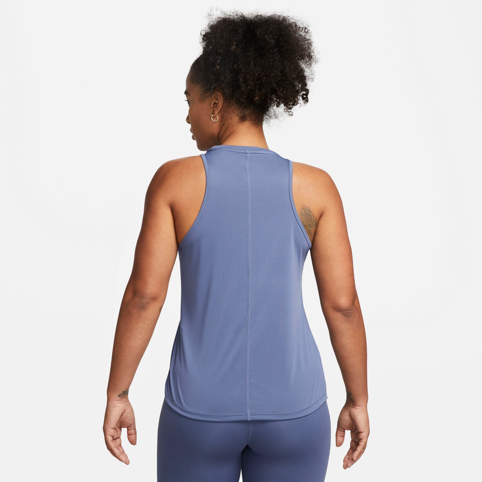 NIKE DRI-FIT ONE WOMENS STANDARD FIT TANK DIFFUSED BLUE/WHITE – Park Access