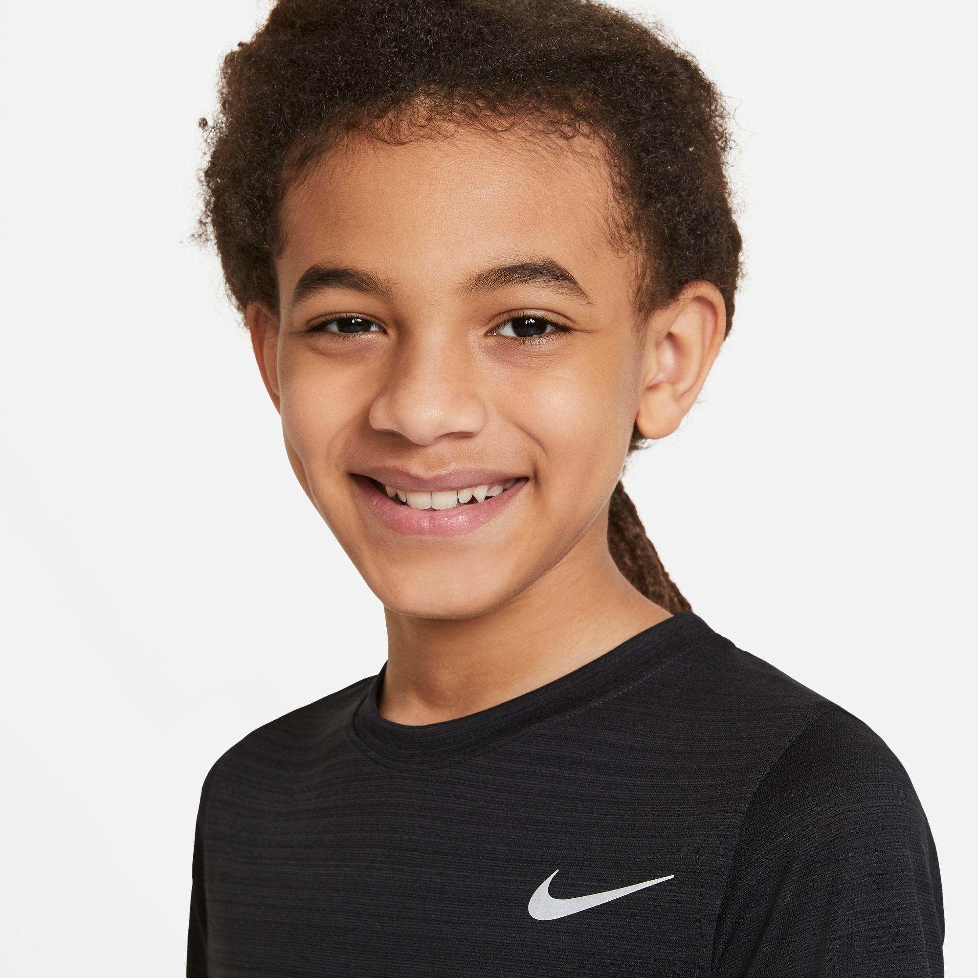 NIKE DRI-FIT MILER BIG KIDS' (BOYS')  TRAINING TOP