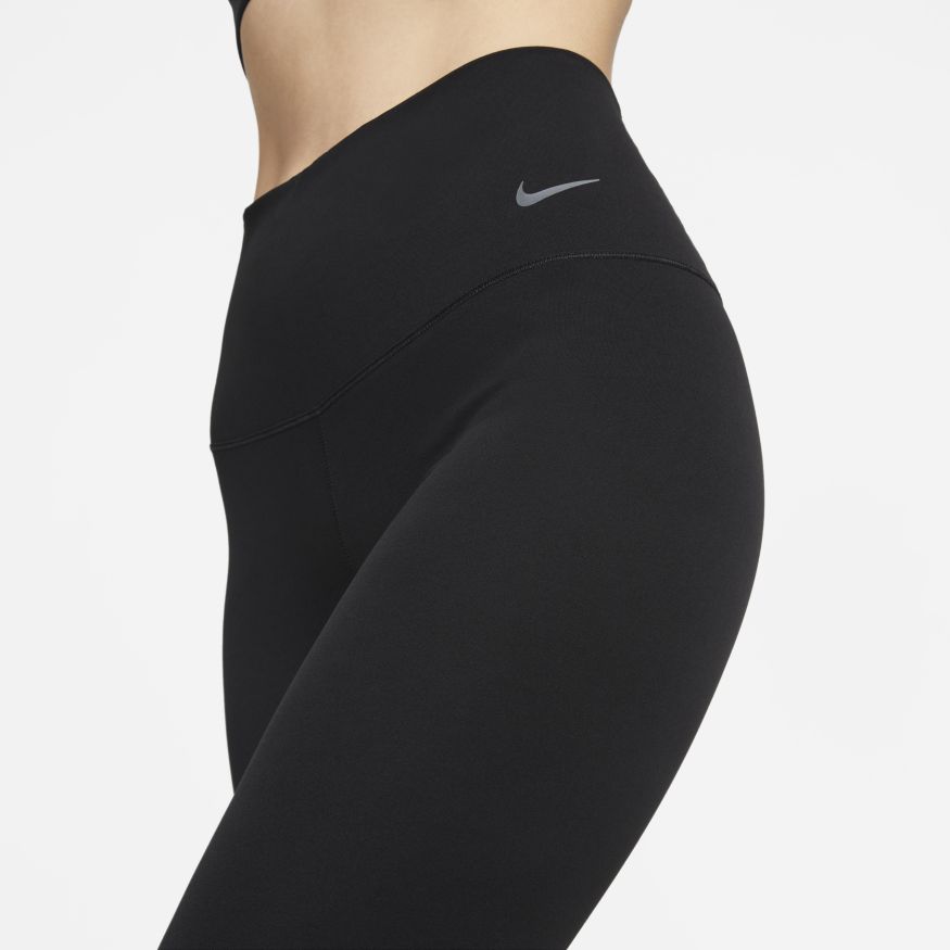 NIKE ZENVY WOMENS GENTLE-SUPPORT HIGH-WAISTED CROPPED LEGGINGS BLACK ...