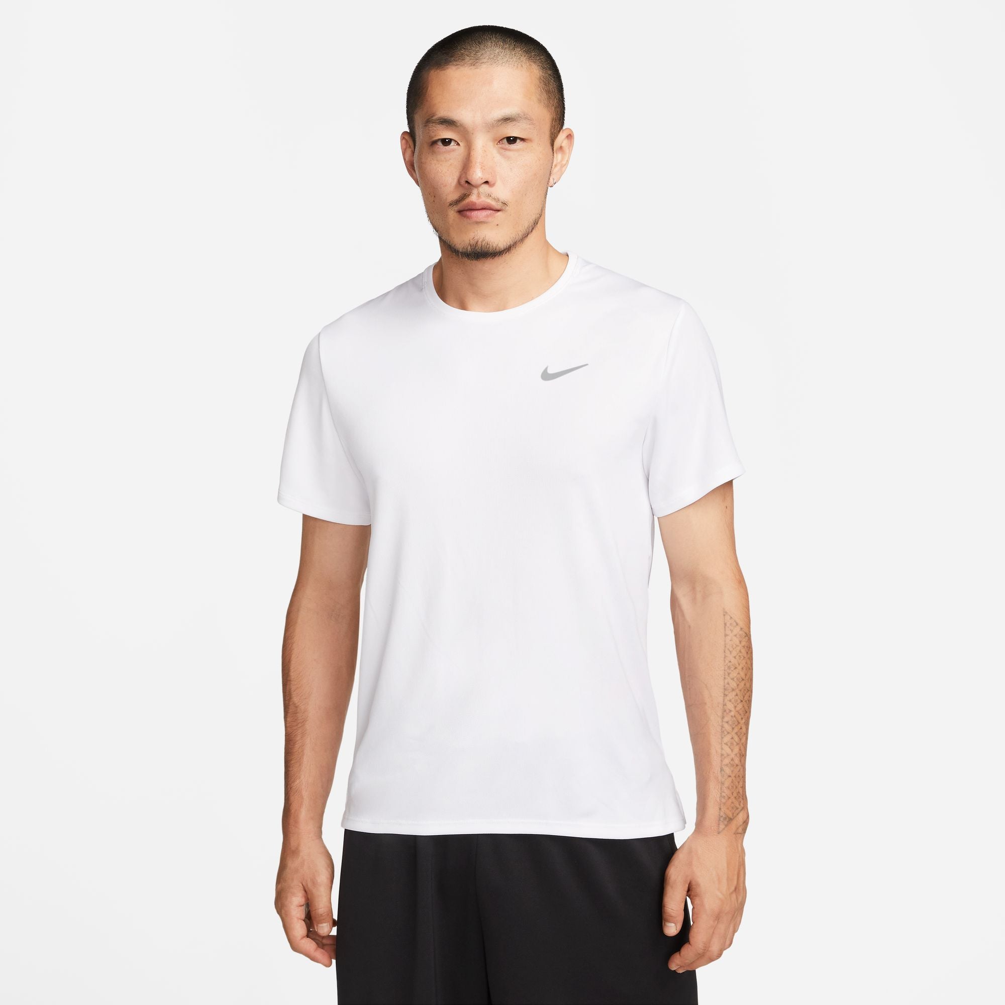 NIKE DRI-FIT UV MILER MENS SHORT-SLEEVE RUNNING  TOP
