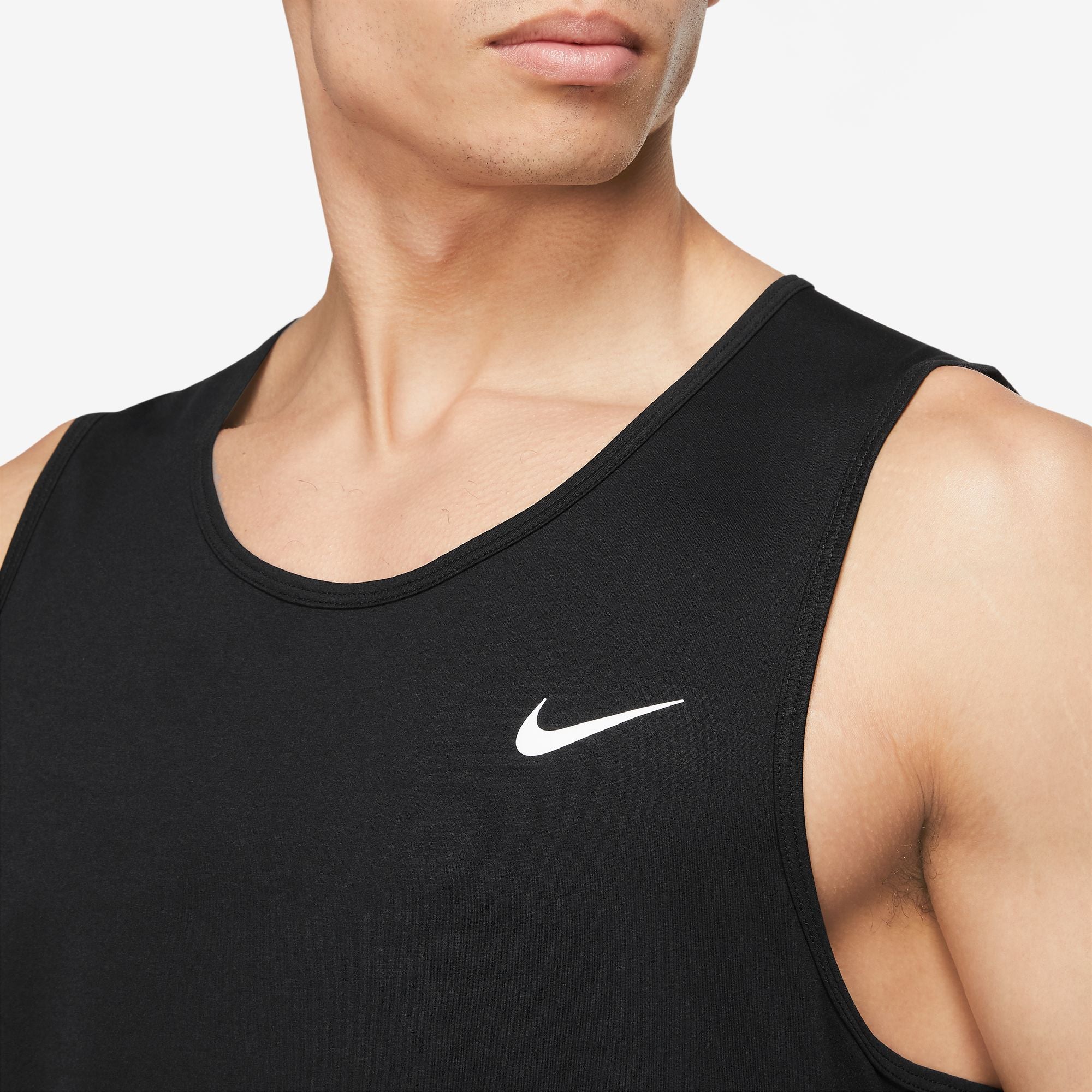 NIKE DRI-FIT HYVERSE MENS SHORT-SLEEVE FITNESS TANK BLACK/WHITE – Park ...