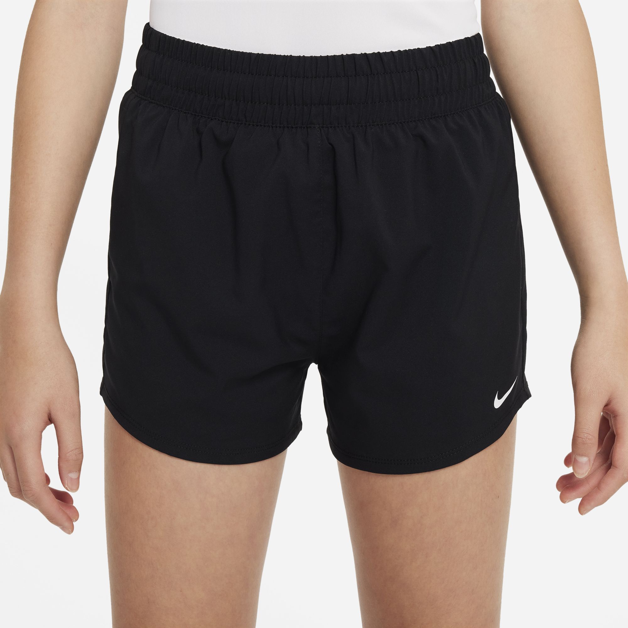 NIKE DRI-FIT ONE BIG  KIDS (GIRLS) HIGH-WAISTED WOVEN TRAINING SHORTS