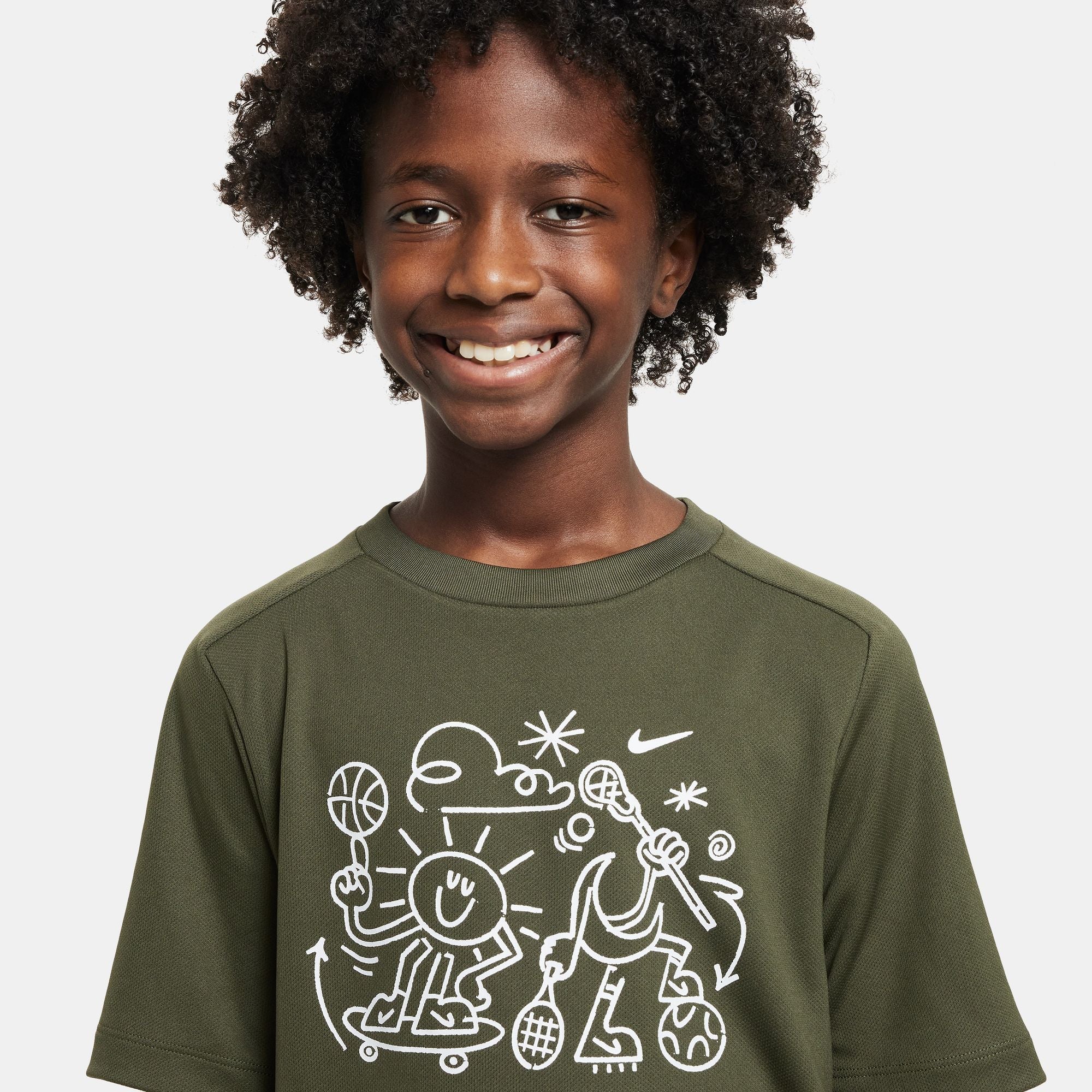 NIKE DRI-FIT MULTI+ BIG KIDS (BOYS) TRAINING TOP