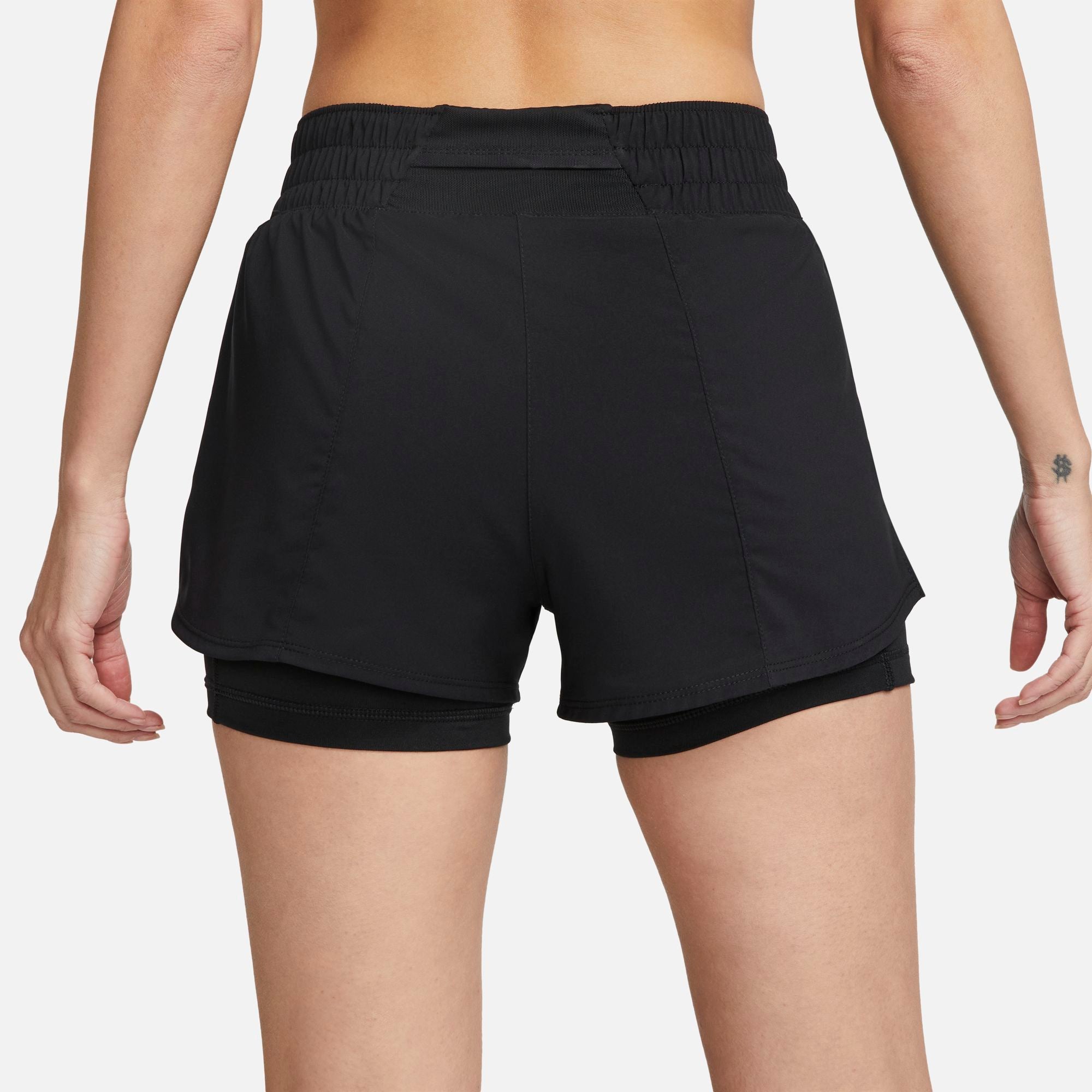 NIKE DRI-FIT ONE WOMENS MID-RISE  3" 2-IN-1 SHORTS