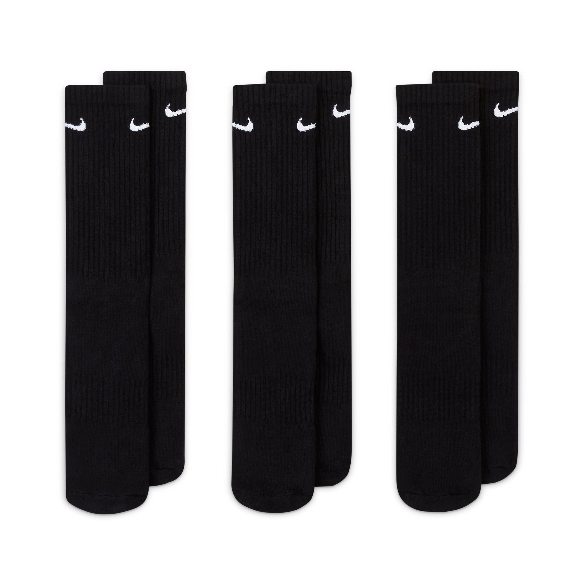 NIKE EVERYDAY CUSHIONED TRAINING CREW SOCKS (3 PAIRS)